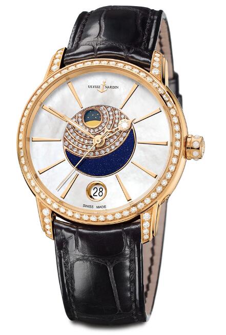 Ulysse Nardin Classico Lady Luna 8296-123BC-2/91-AV Replica Watch